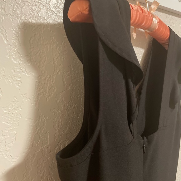 Bar III Romper Black Sleeveless Ruffled | Size 12 - Picture 5 of 8